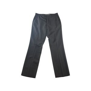 STUDIO FERERA Mens Black Dress Pants 40X36 Polyester Viscose Blend Formal Office